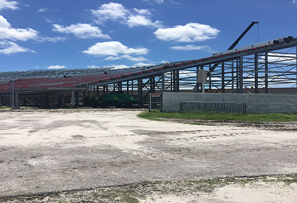 Strawberry Festival grandstand topping off ceremony