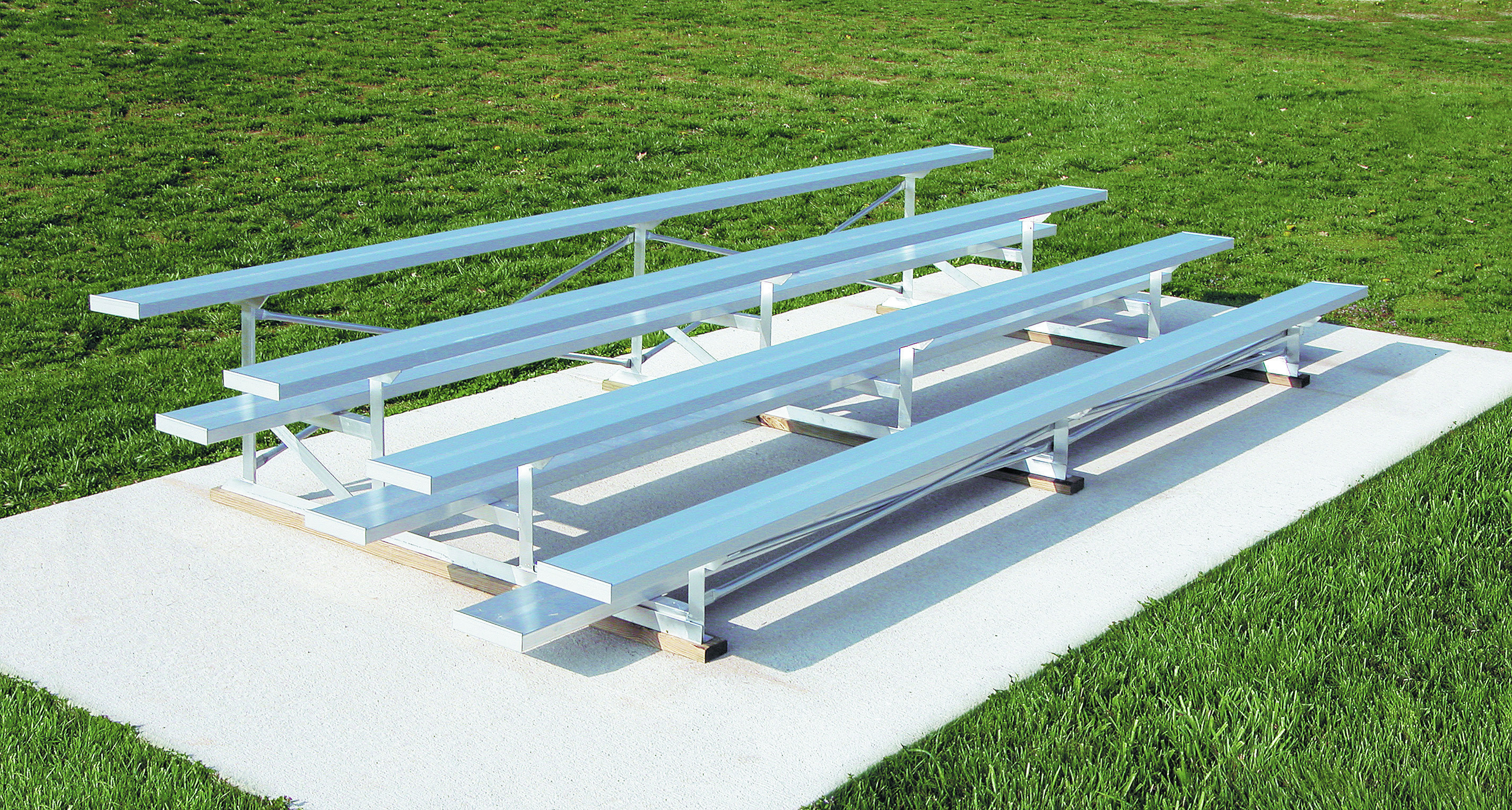 4  Row 15Ft  Low  Rise  Bleacher