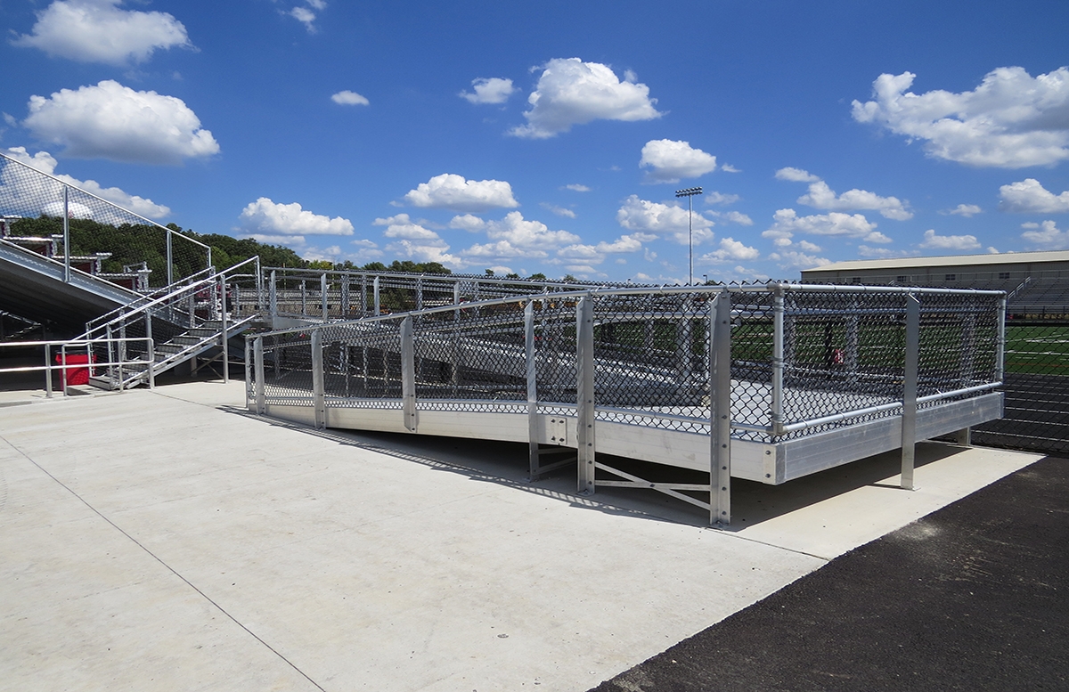 ada aluminum bleachers