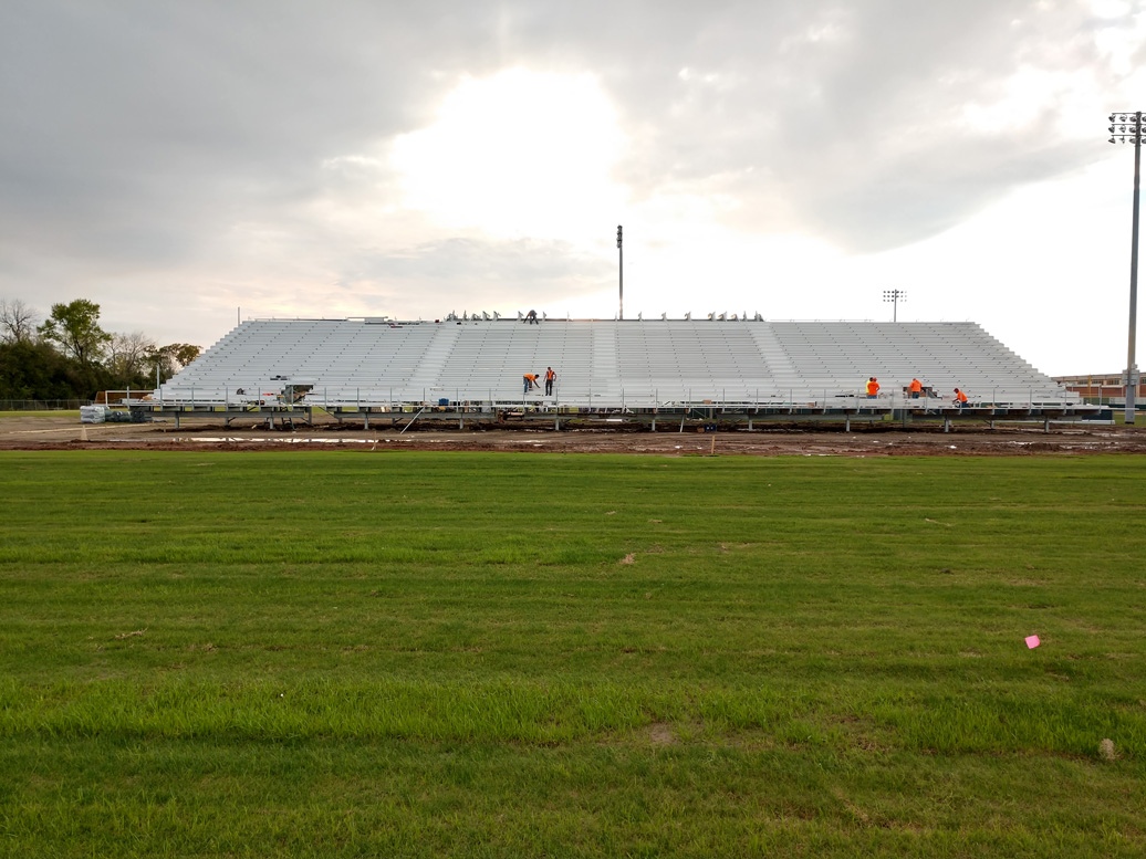 football bleachers