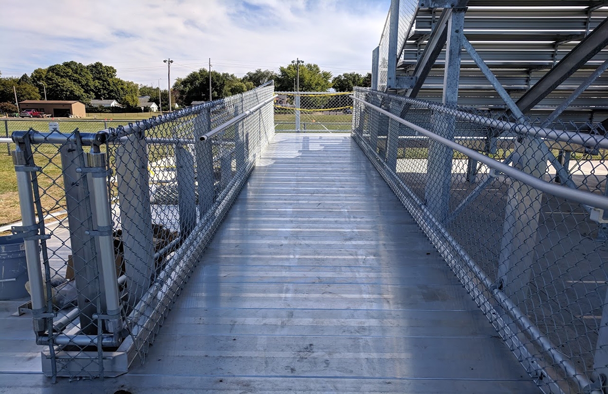 ada aluminum bleachers