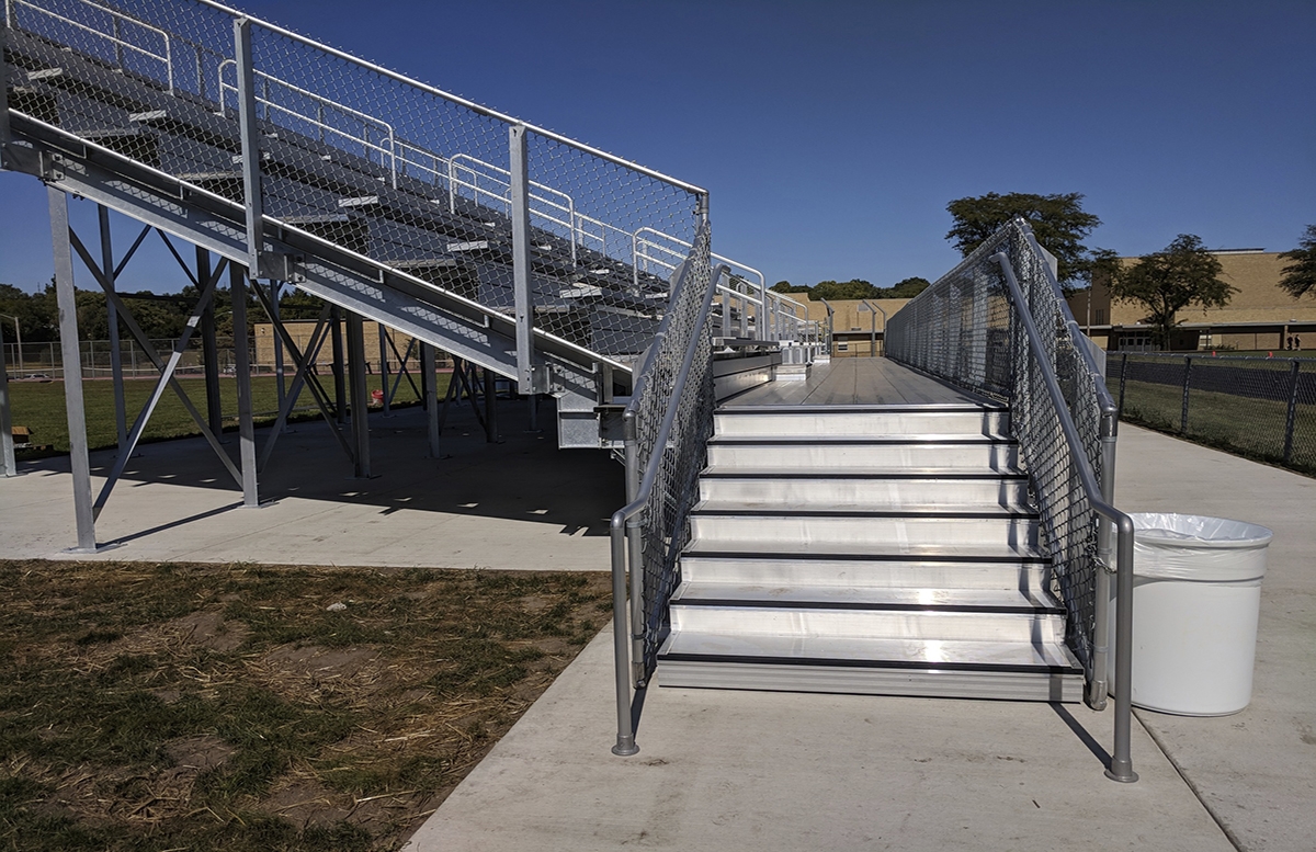 aluminum bleachers