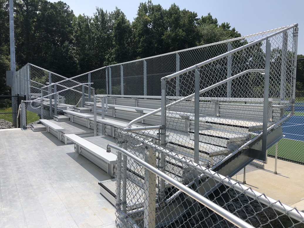 elevated bleachers