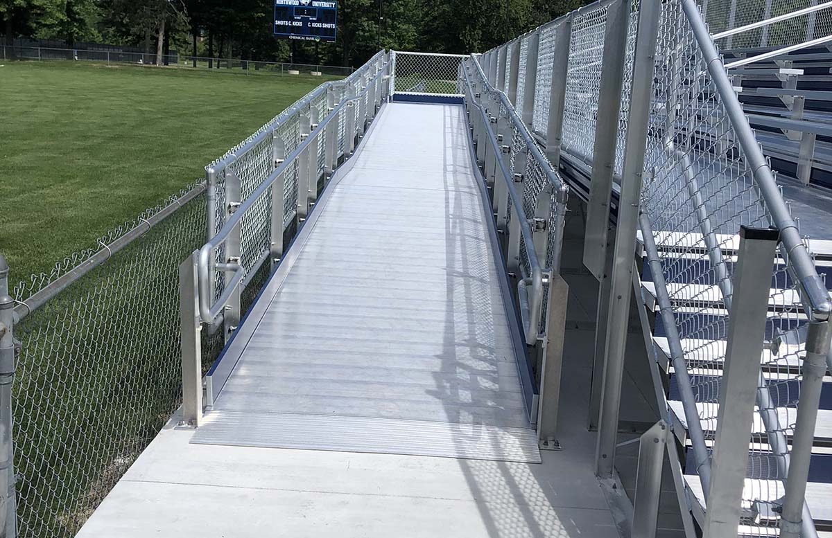 aluminum bleachers