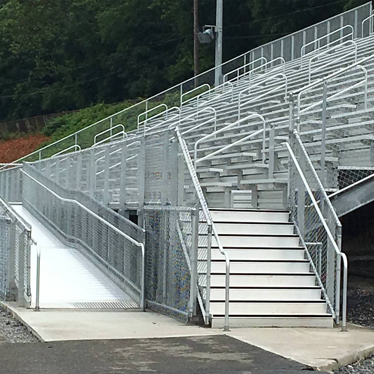 View of an empty stadium