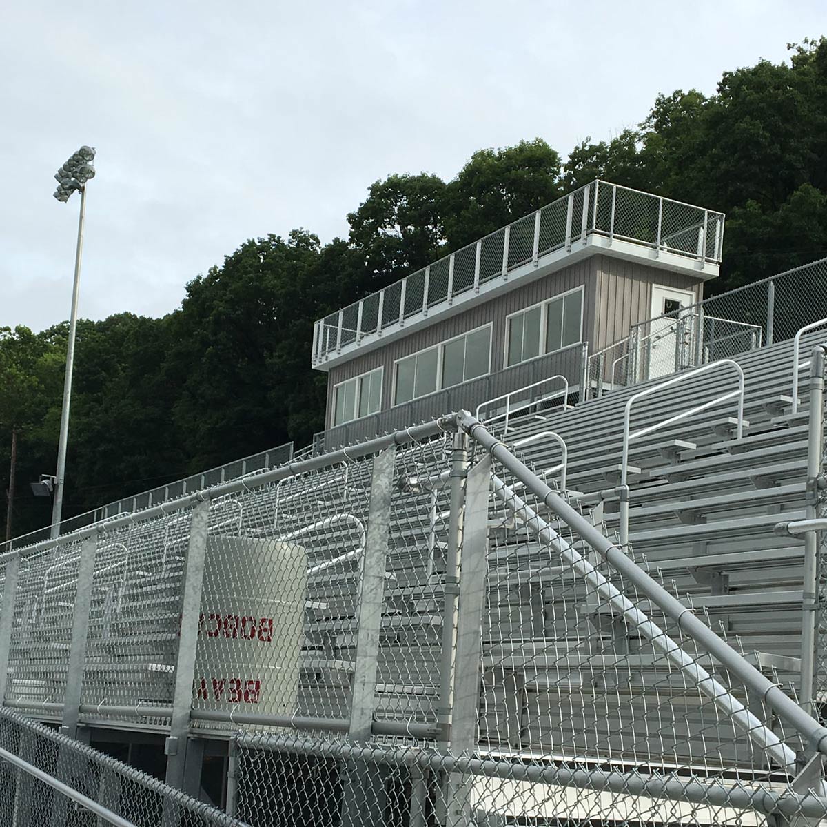 View of an empty stadium